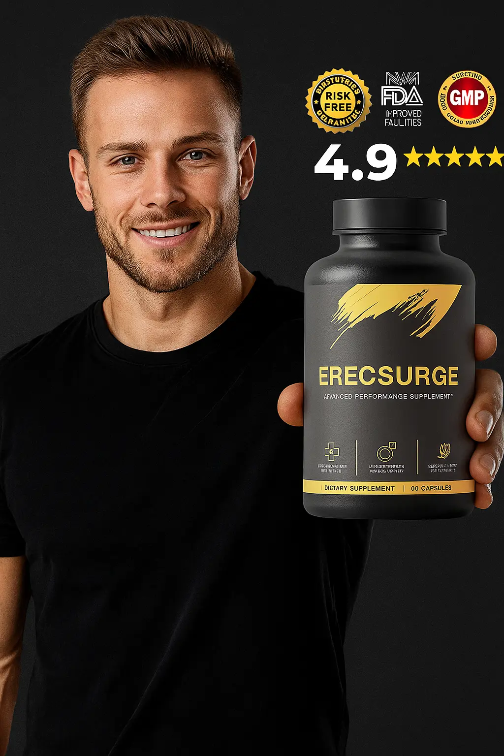 ErecSurge Supplement Bottles